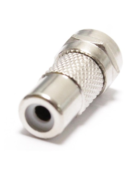 ADAPTADOR "F" MACHO -  RCA HEMBRA