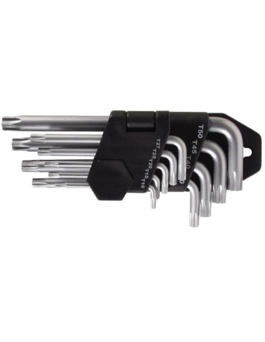 JUEGO 9 LLAVES  TORX  CROMO-VANADIO