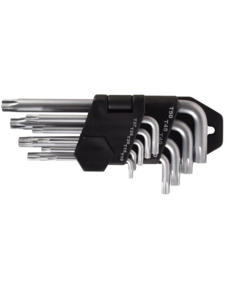 JUEGO 9 LLAVES  TORX  CROMO-VANADIO