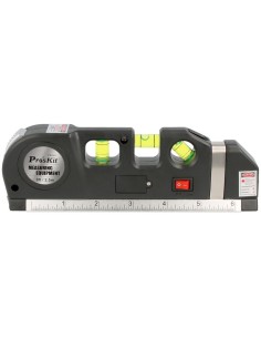 Nivel multifunción laser, burbuja y metro 2