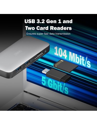 DOCK. USB-C 7x HDMI/RJ45/PD/SD