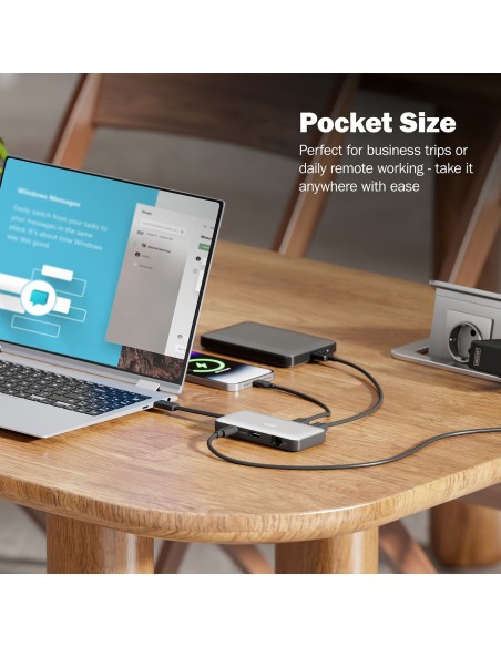 DOCK. USB-C 7x HDMI/RJ45/PD/SD