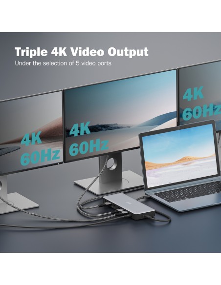 DOCK. USB-C 13x USB-C/RJ45/CC/AUDIO/HDMI/DP