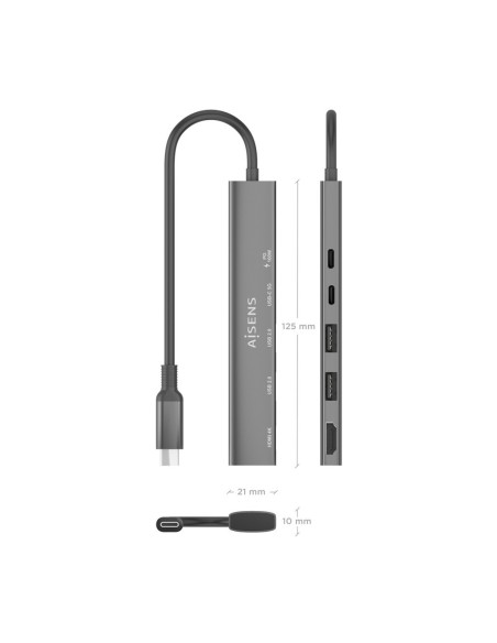 DOCK USB-C x5 HDMI/USB-A/USB-C/USB-C PD