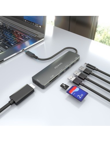 DOCK USB-C X7 USB-A/USB-C/PD 100W/MICRO SD