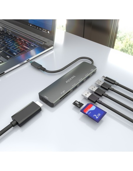 DOCK USB-C X7 USB-A/USB-C/PD 100W/MICRO SD