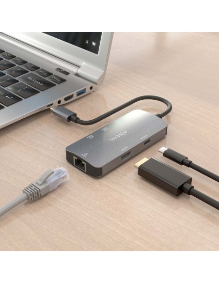 DOCK USB-C x6 HDMI/RJ45/USB-A/USB-C PD