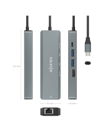 DOCK USB-C x5 HDMI/RJ45/USB/PD