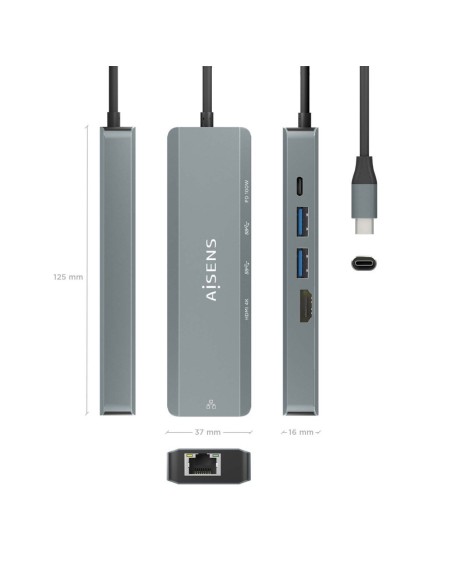 DOCK USB-C x5 HDMI/RJ45/USB/PD