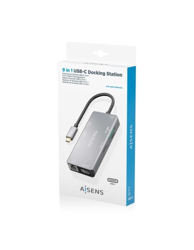 DOCK USB-C x9 HDMI/RJ45/USB-A/USB3.0/USB-A 2.0/USB-C PD