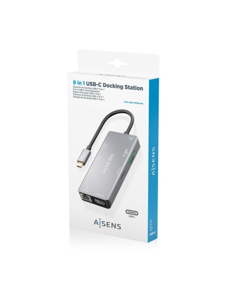 DOCK USB-C x9 HDMI/RJ45/USB-A/USB3.0/USB-A 2.0/USB-C PD