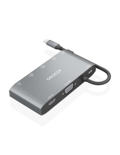DOCK USB-C x8 HDMI/VGA/RJ45/USB-A/USB-C 5G/USB-C PD 2