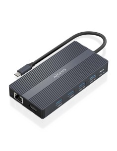 DOCK USB-C x12 HDMI/RJ45/DP/USB-A/USB-C/USB-C PD/SD/MICRO SD