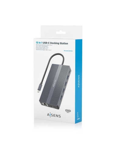 DOCK USB-C x12 HDMI/RJ45/DP/USB-A/USB-C/USB-C PD/SD/MICRO SD