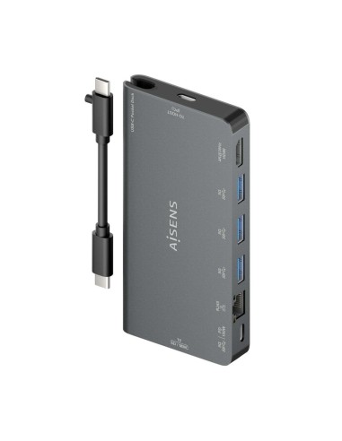 DOCK USB-C x8 HDMI/RJ45/USB-A/USB-C DATOS+PD/SD/MICRO