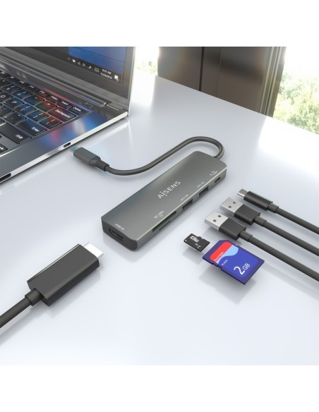 DOCK USB-C estación 6 en 1
