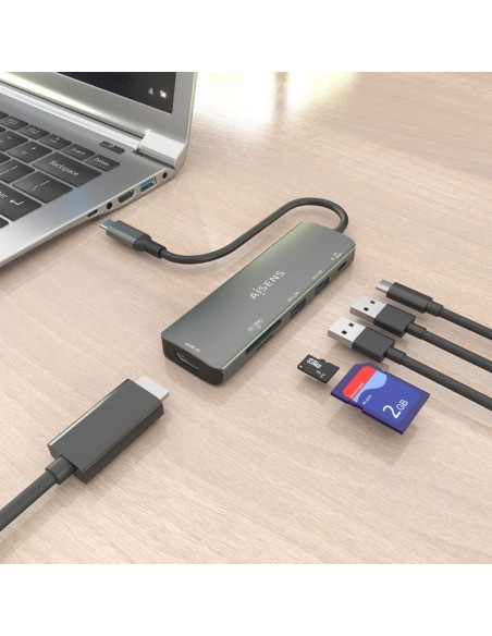 DOCK USB-C estación 6 en 1