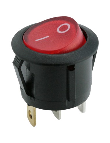 INTERRUPTOR LUMINOSO EMPOTRABLE ROJO