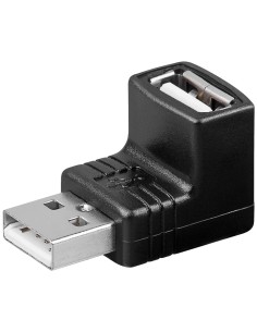 Adaptador USB A Macho a Hembra  90º