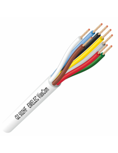 CABLE 8X0.20mm² TRENZADO FUNDA BLANCA