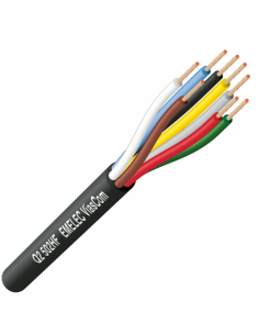 CABLE 8X0.20mm² TRENZADO CON FUNDA NEGRA