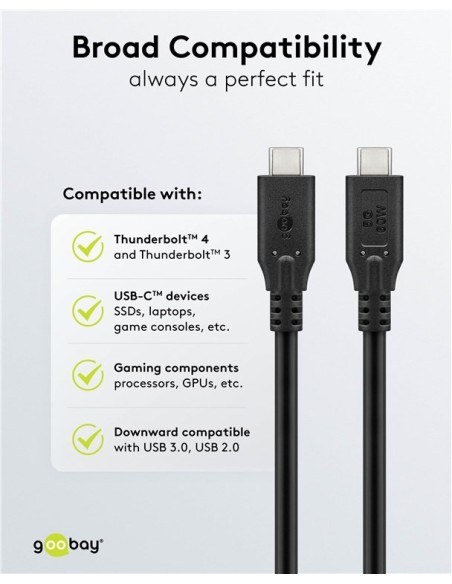 CABLE USB-C 3.2 60W 5GBT/S 2MT