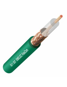 100M. CABLE DE VIDEO ANALOGICO RG-59 75Ω FLEXIBLE MULTIFILAR VERDE