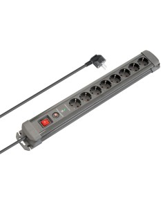 BASE MÚLTIPLE - 8 TOMAS - CON PROTECCIÓN DE SOBRECARGA