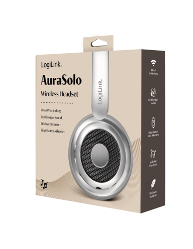 AURICULARES BLUETOOTH 6.0 PLATA