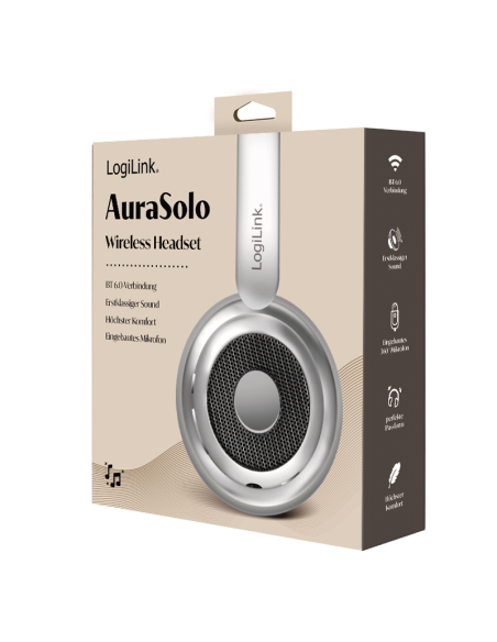 AURICULARES BLUETOOTH 6.0 PLATA