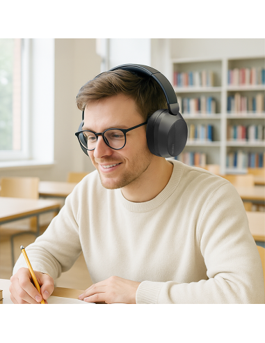 AURICULARES BT 6.0 SOUND WAVE ANC NEGRO