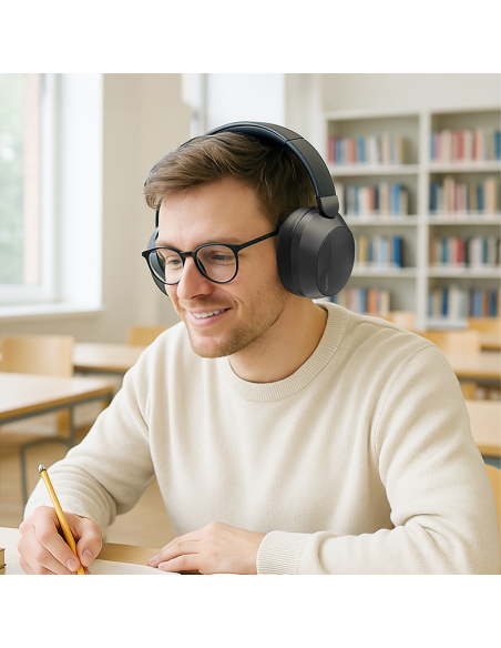 AURICULARES BT 6.0 SOUND WAVE ANC NEGRO