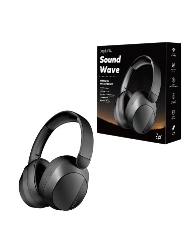 AURICULARES BT 6.0 SOUND WAVE ANC NEGRO