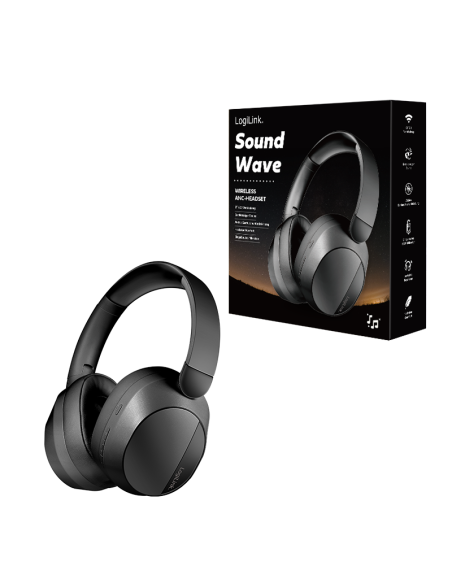 AURICULARES BT 6.0 SOUND WAVE ANC NEGRO