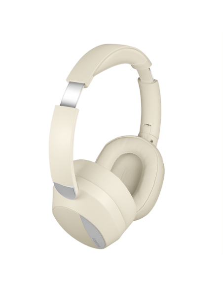 AURICULARES BT 6.0 SOUND WAVE ANC CREMA/PLATA