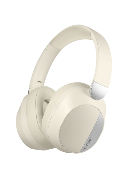 AURICULARES BT 6.0 SOUND WAVE ANC CREMA/PLATA