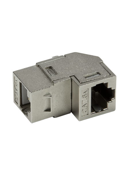 Adaptador Modular CAT6A Keystone Codo 90º