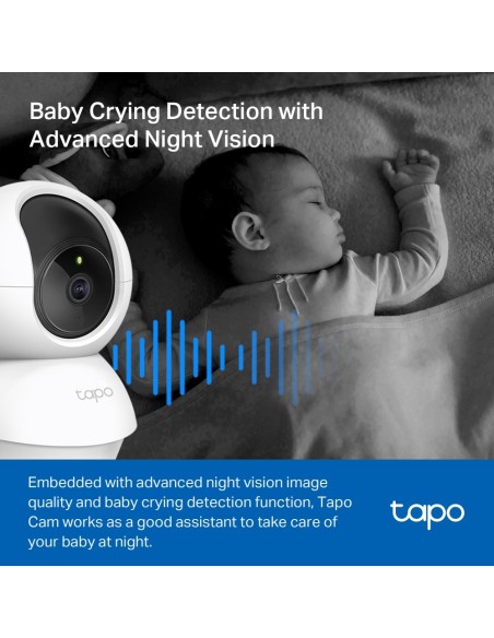 Cámara de vigilancia Wi-fi, 360º, 2k 3MP y detección IA.