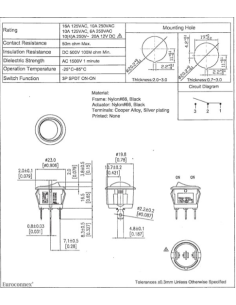 CONMUTADOR 1CC 2 POS REDONDO 2