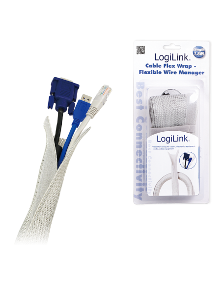 CUBRECABLE FLEXIBLE GRIS 1.8MT