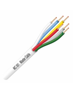 CABLE 6X0.20mm² TRENZADO FUNDA BLANCA