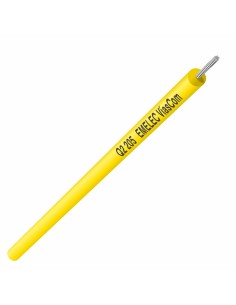 CABLE 1X0.5mm² TESTER AMARILLO SILICONA FLEXIBLE