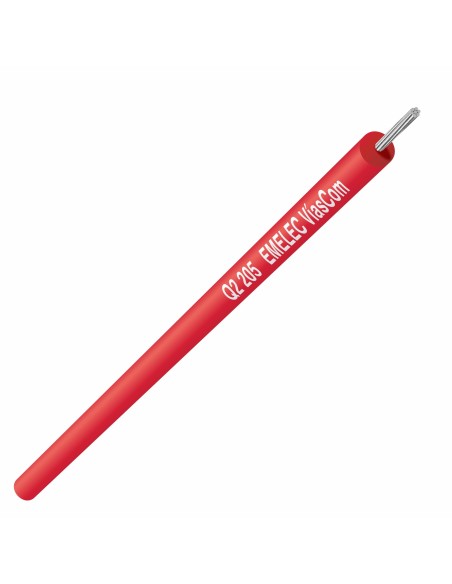 CABLE 1X0.5mm² TESTER ROJO SILICONA FLEXIBLE