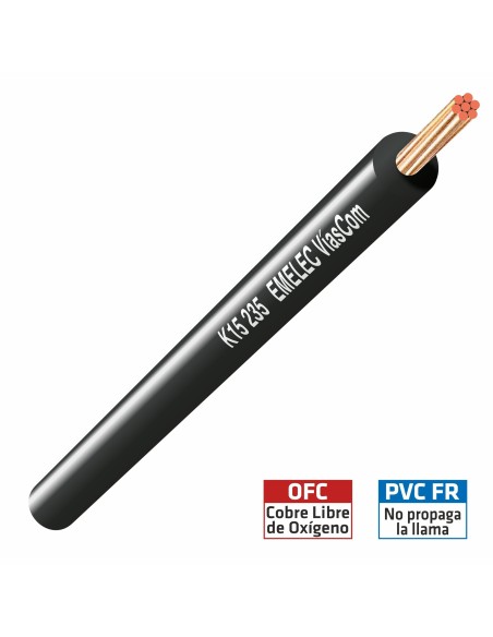 CABLE AUDIO 1X6mm² SPECIAL CAR NEGRO