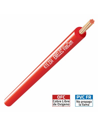 CABLE AUDIO 4mm² SPECIAL CAR ROJO FLEXIBLE