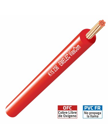 CABLE AUDIO 8mm² SPECIAL CAR ROJO FLEXIBLE