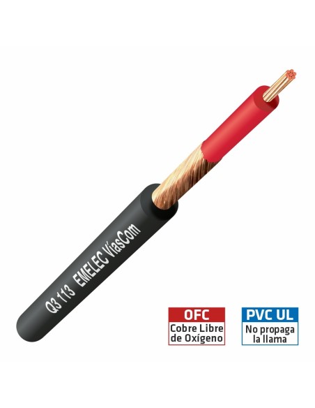 CABLE DE AUDIO NO BALANCEADO 1X0.25mm²