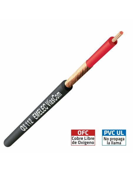 CABLE DE AUDIO 1X0.14mm² PANTALLA ESPIRAL