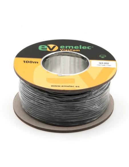 100MTS CABLE DE AUDIO 2X0.09mm² APANTALLADO
