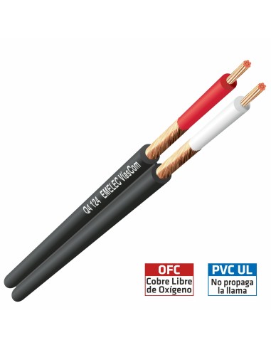 CABLE DE AUDIO PARALELO 2x0.12mm² APANTALLADO